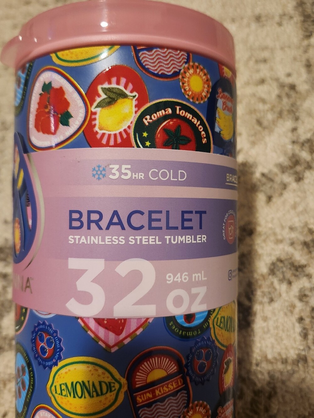Manna Stainless Steel Summer Print Tumbler - Picture 4 of 9